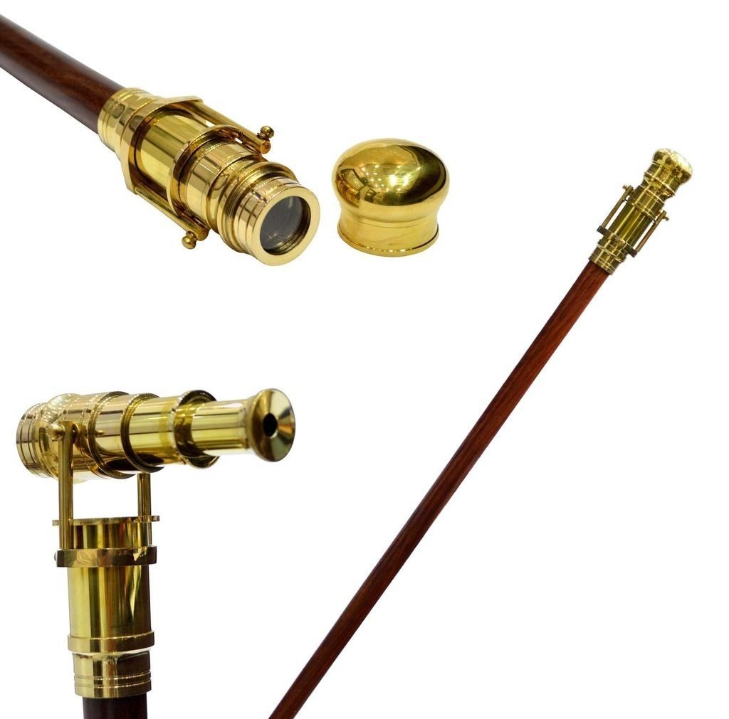 Brass Telescope Walking Stick - view 4