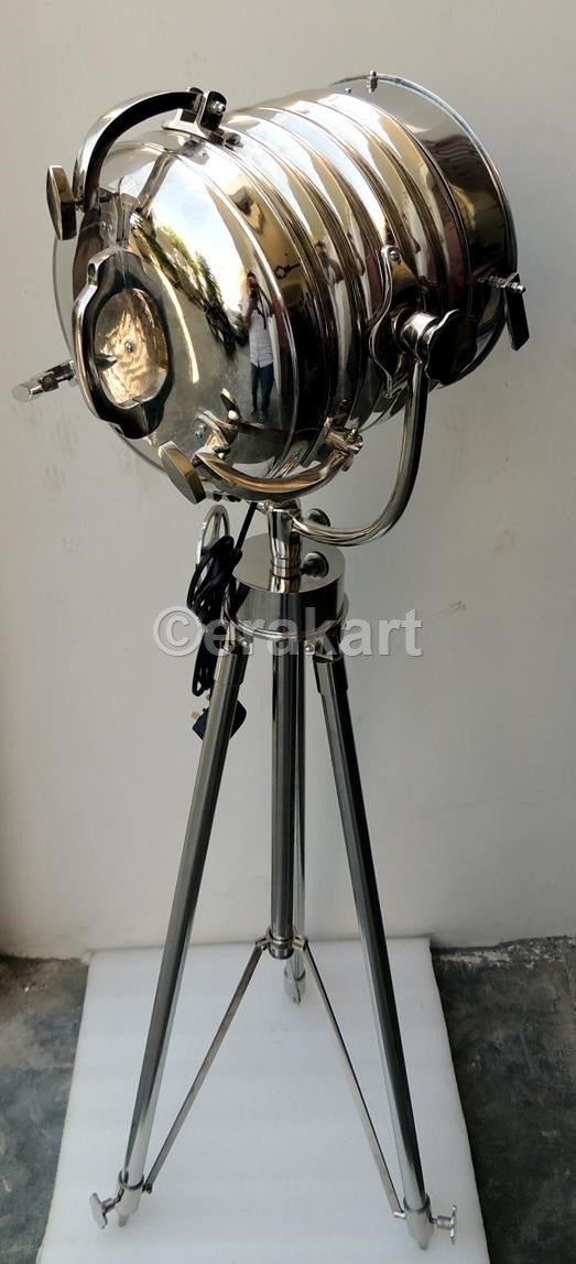 Deco Spot Search Light Chrome Nautical Tripod - view 2