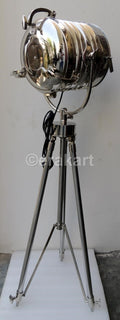 Deco Spot Search Light Chrome Nautical Tripod