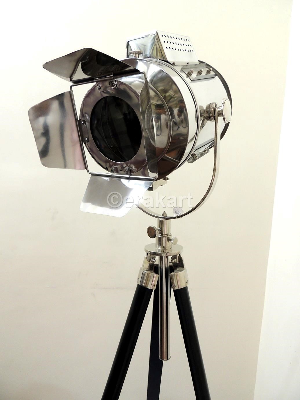 Floor Lamp Wood Tripod Spot - view 3