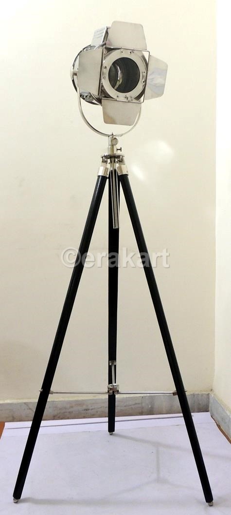 Floor Lamp Wood Tripod Spot - view 8