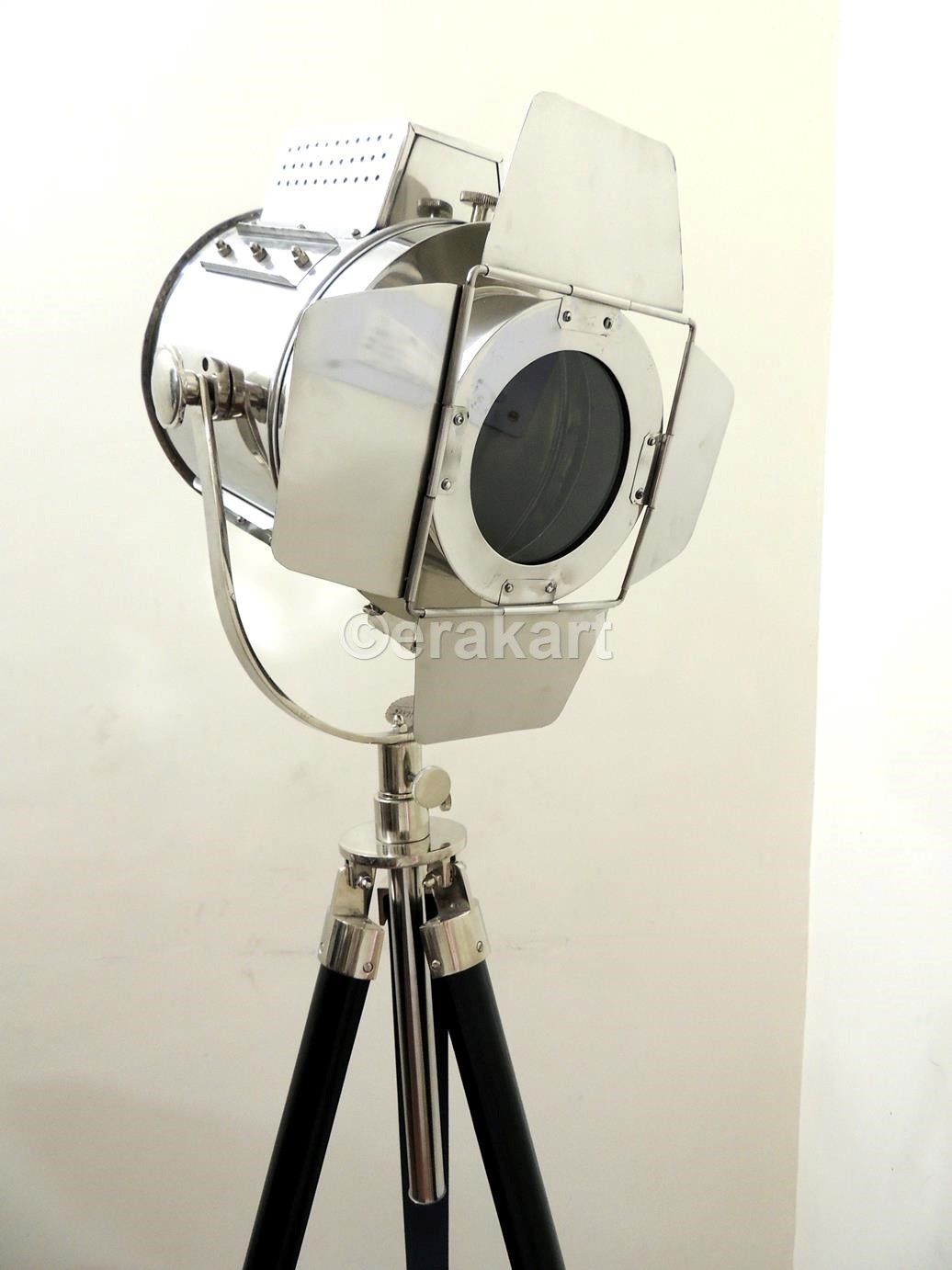 Floor Lamp Wood Tripod Spot - view 6