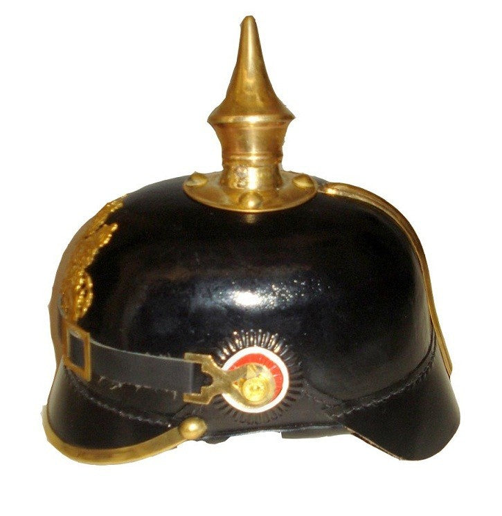 German Leather Pickelhaube Bavaria Helmet - view 3