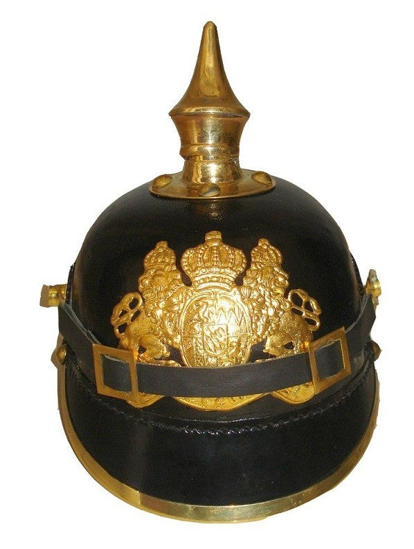 German Leather Pickelhaube Bavaria Helmet