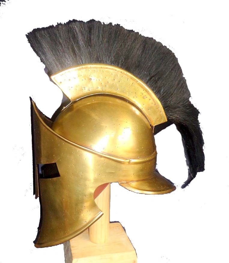 Greek 300 Sparton Medieval  Armour Helmet W Plume - view 2