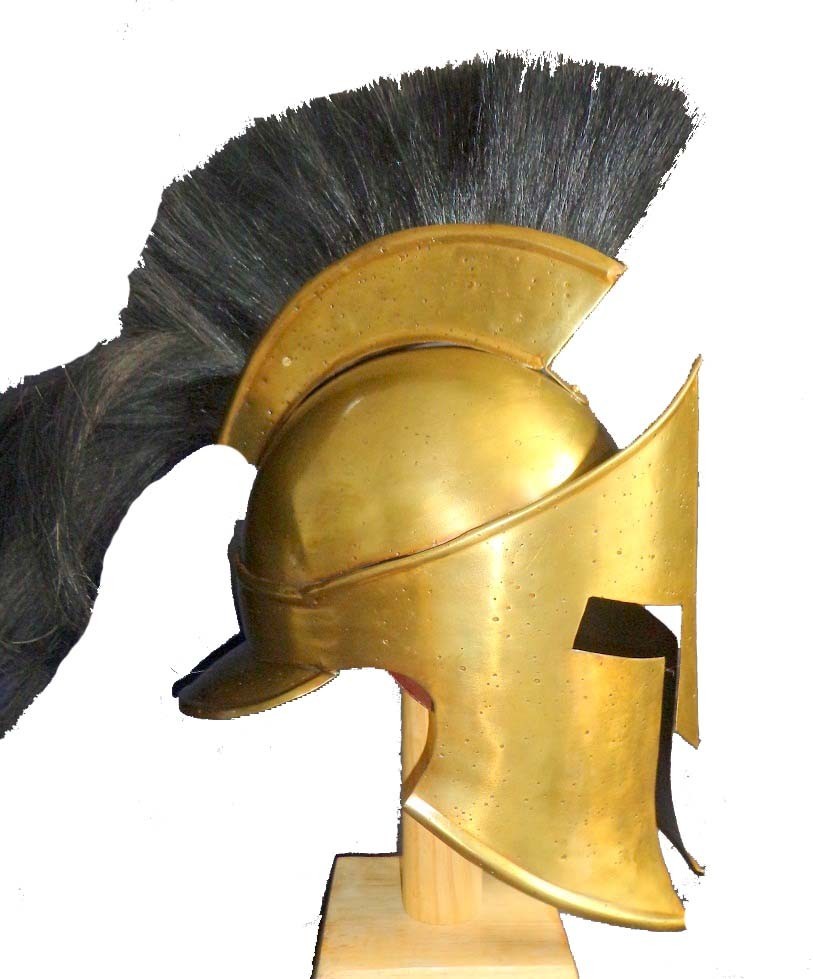 Greek 300 Sparton Medieval  Armour Helmet W Plume - view 3