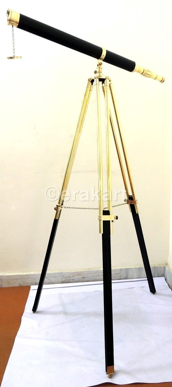 Harbor Master Brass Telescope with Tripod - view 3