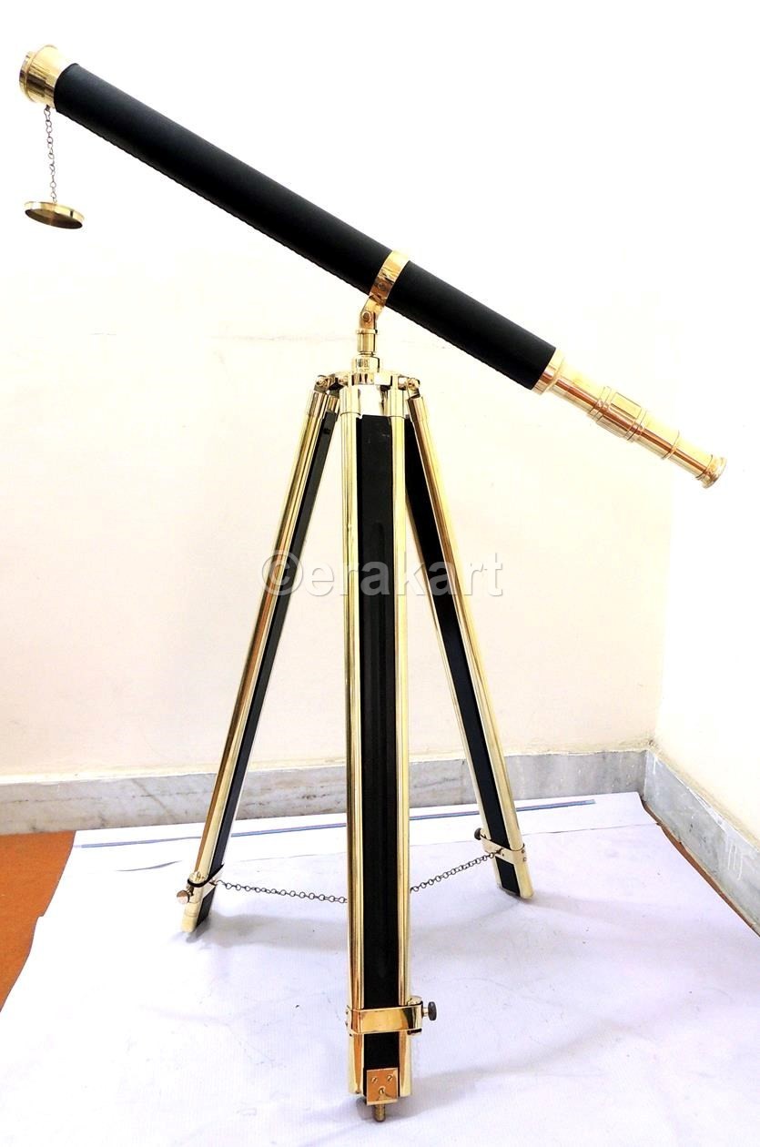 Harbor Master Brass Telescope with Tripod - view 2