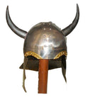 Horn Viking Helmet Medieval Warrior - COSTUME