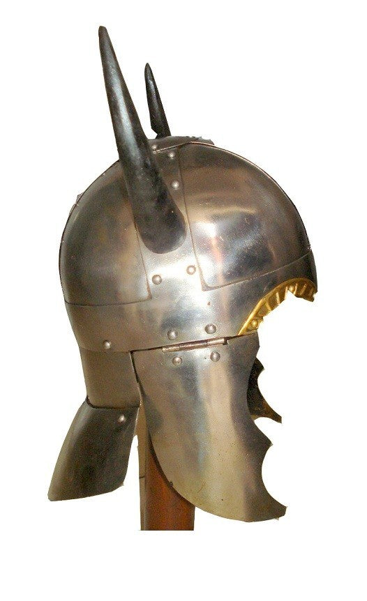 Horn Viking Helmet Medieval Warrior - COSTUME - view 2