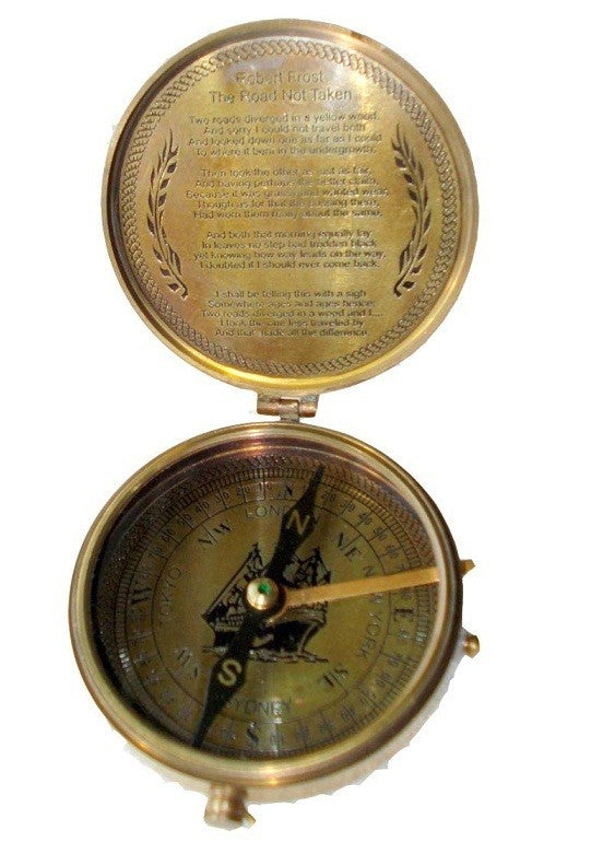 London to Sydney Flat Brass Compass - view 3