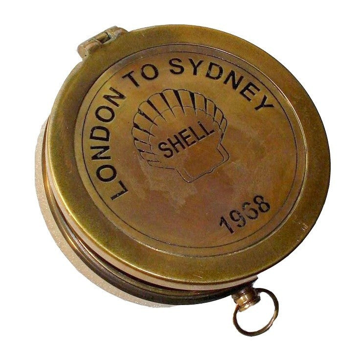 London to Sydney Flat Brass Compass - view 2