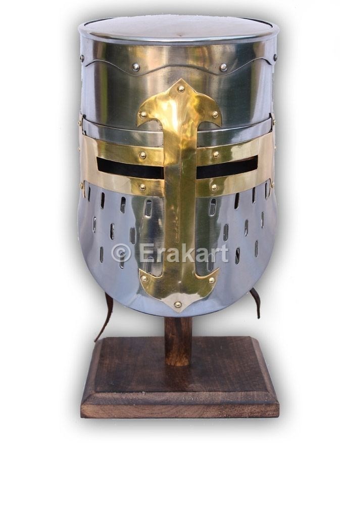  Medieval Knights Templar Crusader Armour Helmet