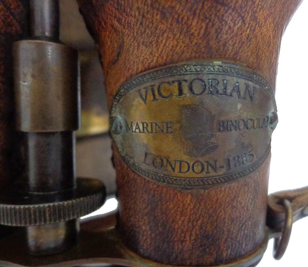 Antique Brass Nautical Spyglass Binocular Maritime - view 4