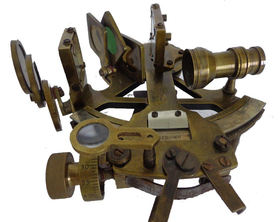 Nautical Marine Brass Sextant Heavy 5" - view 2