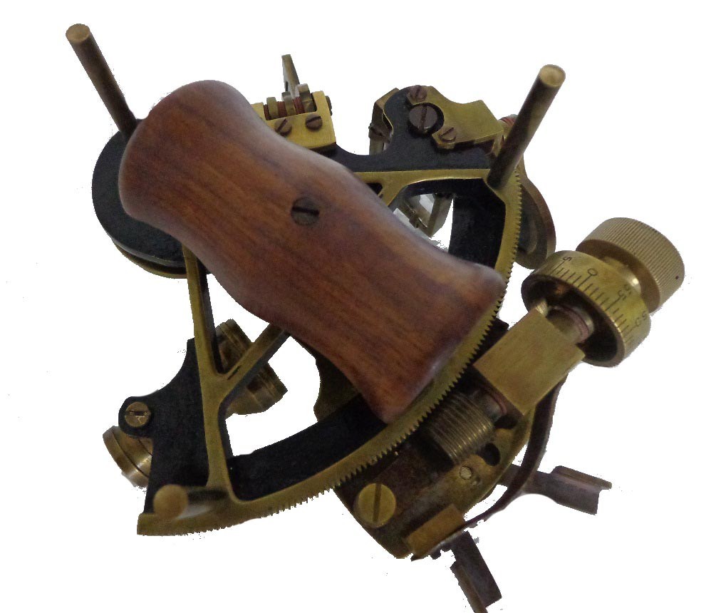 Nautical Marine Brass Sextant Heavy 5" - view 3
