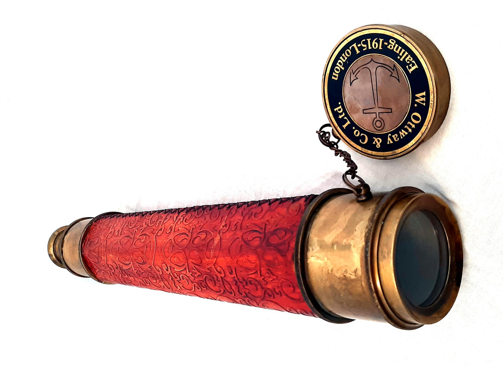 Ottway London Large Brass Telescope 39" inch - view 4