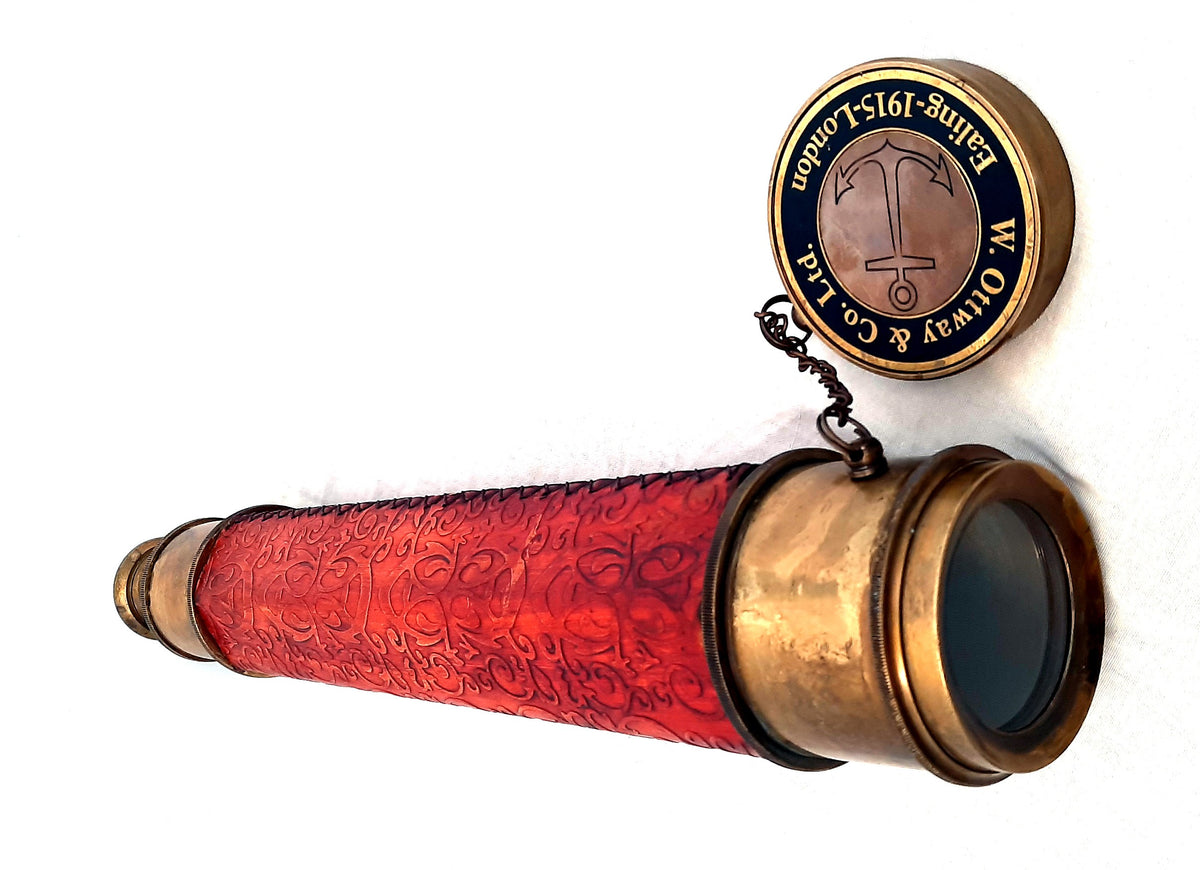 Ottway London Large Brass Telescope 39" inch - view 4