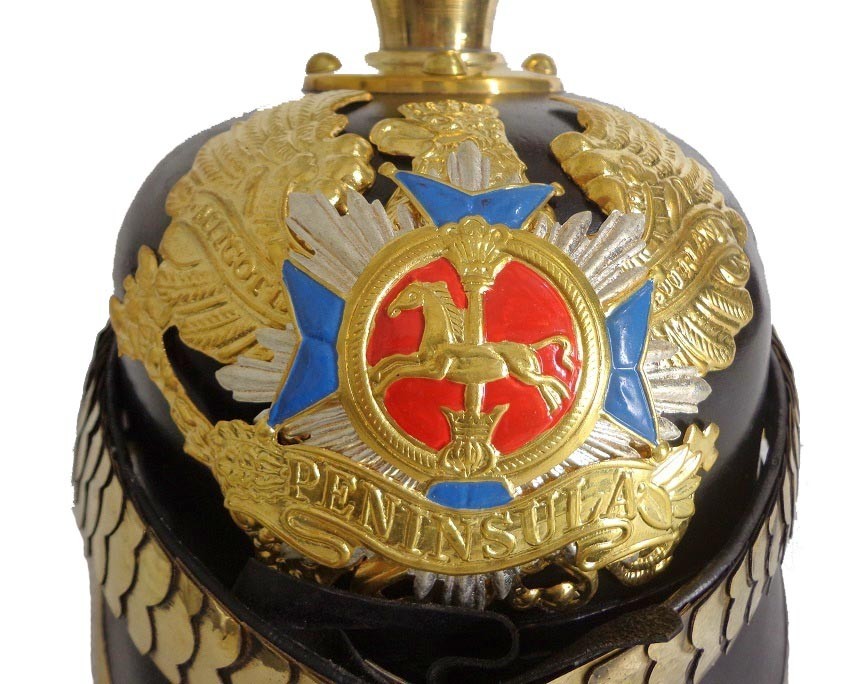 Peninsular Bandeaux Landwehr Pickelhaube Helmet - view 3