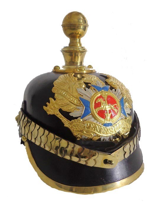 Peninsular Bandeaux Landwehr Pickelhaube Helmet