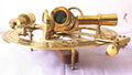 Round brass sextant