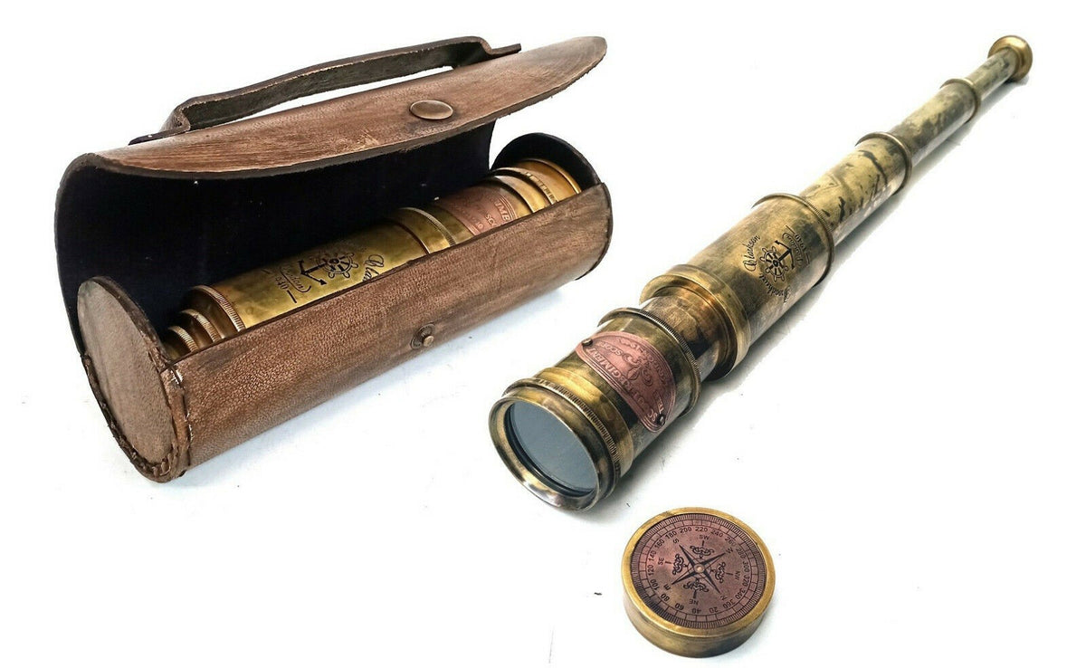 Scout Regiment Brass Telescope 19" London 1940 Broadhurt Clarkson