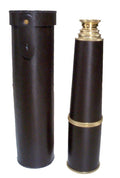 Solid Brass Telescope - Handheld Pirate Spyglass 33"