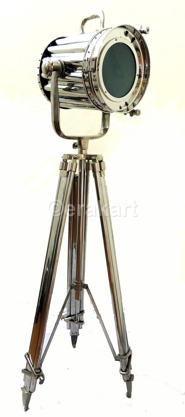 Spotlight Floor Lamp on metal tripod 