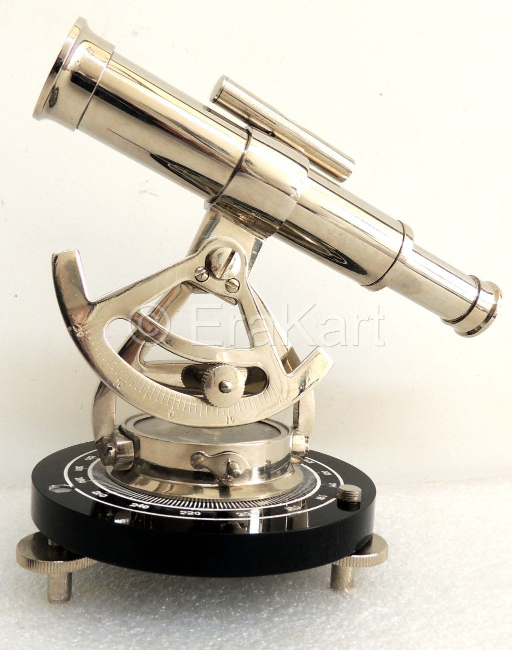 Survey Tool Transit Brass Alidade - Telescope Base Compass - view 2