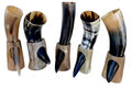 Viking Drinking Horn Set of 5 with Stand