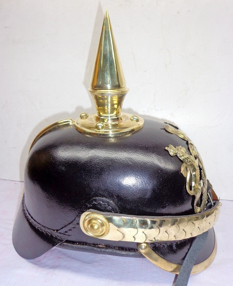 Wurttemberg Pickelhaube German Leather Helmet - view 4