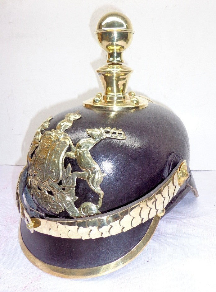 Wurttemberg Pickelhaube German Leather Helmet - view 4